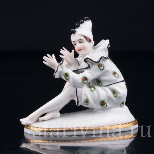 Арлекин, миниатюра, E. A. Muller, Германия, 1920-30 гг