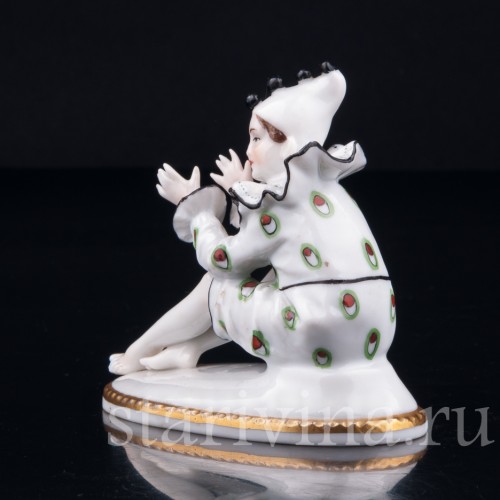 Арлекин, миниатюра, E. A. Muller, Германия, 1920-30 гг