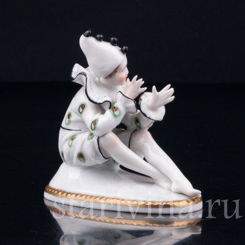 Арлекин, миниатюра, E. A. Muller, Германия, 1920-30 гг