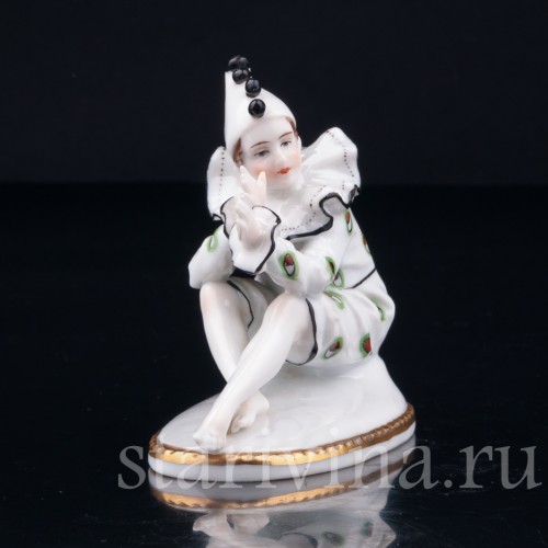 Арлекин, миниатюра, E. A. Muller, Германия, 1920-30 гг