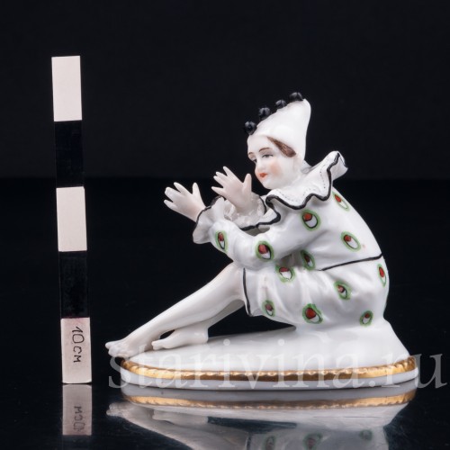 Арлекин, миниатюра, E. A. Muller, Германия, 1920-30 гг