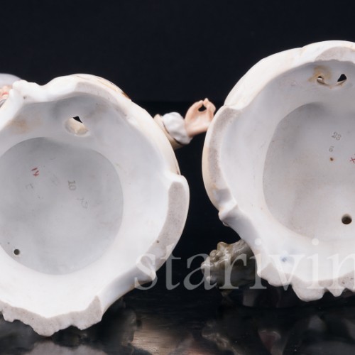 Галантная пара с цветами, Volkstedt, Германия, кон. 19 в