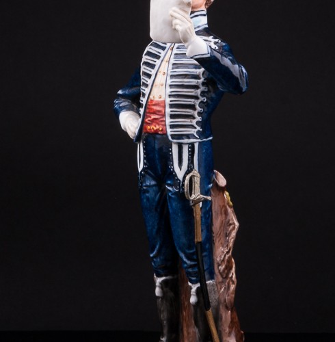 Фарфоровая статуэтка солдата Английский драгун, Bruno Merli, Италия, 1950-70 гг.