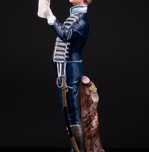 Фарфоровая статуэтка солдата Английский драгун, Bruno Merli, Италия, 1950-70 гг.