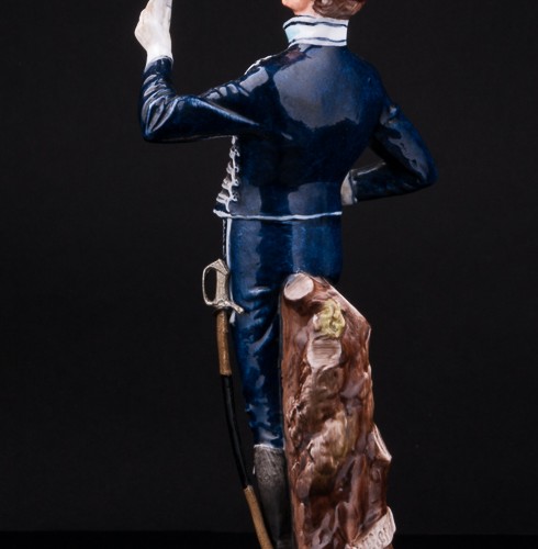 Фарфоровая статуэтка солдата Английский драгун, Bruno Merli, Италия, 1950-70 гг.