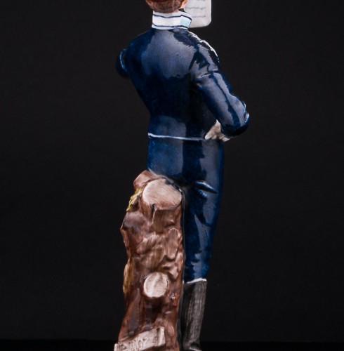 Фарфоровая статуэтка солдата Английский драгун, Bruno Merli, Италия, 1950-70 гг.