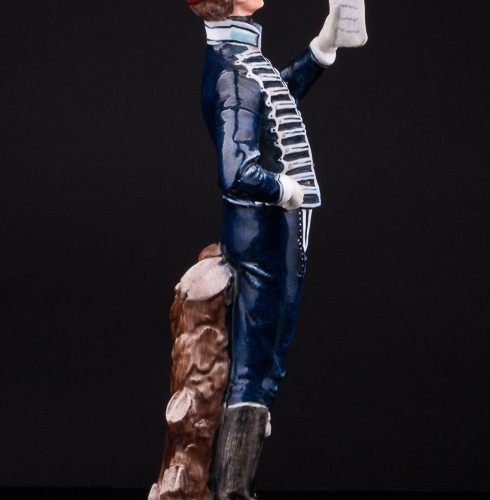 Фарфоровая статуэтка солдата Английский драгун, Bruno Merli, Италия, 1950-70 гг.