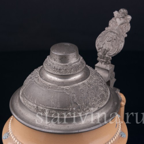 Старинная пивная Кружка Певцы 1/2л, Villeroy & Boch, Германия, 1902 г.