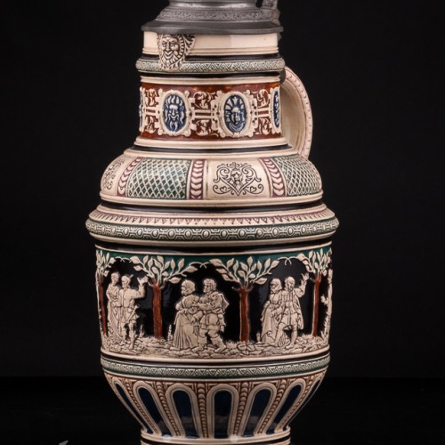 Кувшин и шесть кружек, Dumler & Breiden, Германия, кон. 19 - нач. 20 вв