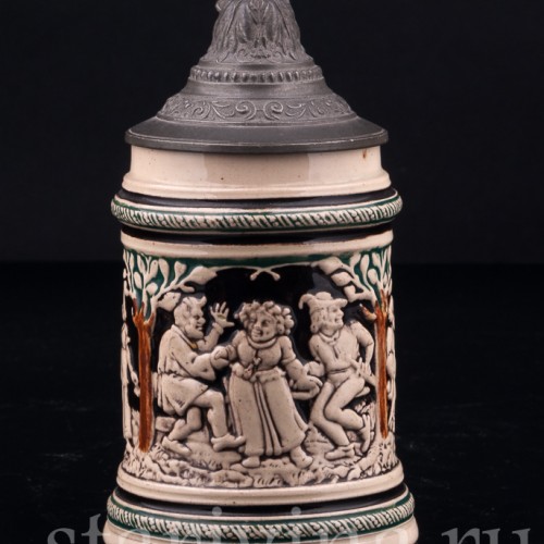 Кувшин и шесть кружек, Dumler & Breiden, Германия, кон. 19 - нач. 20 вв