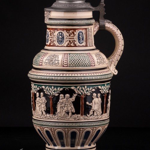 Кувшин и шесть кружек, Dumler & Breiden, Германия, кон. 19 - нач. 20 вв