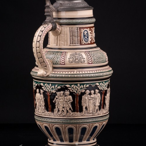 Кувшин и шесть кружек, Dumler & Breiden, Германия, кон. 19 - нач. 20 вв