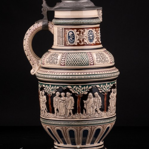 Кувшин и шесть кружек, Dumler & Breiden, Германия, кон. 19 - нач. 20 вв