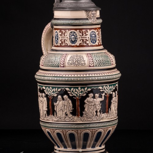 Кувшин и шесть кружек, Dumler & Breiden, Германия, кон. 19 - нач. 20 вв