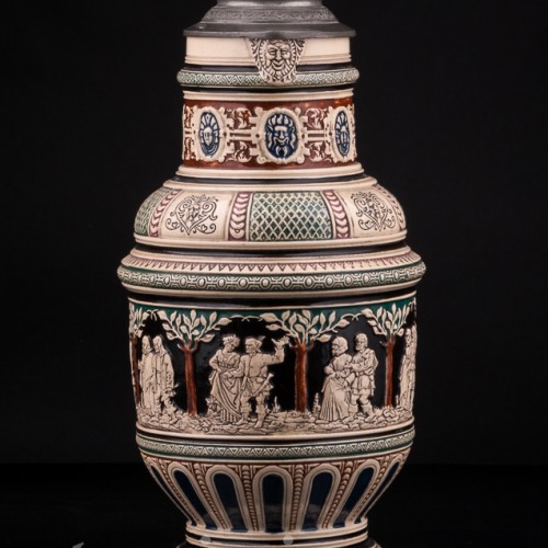 Кувшин и шесть кружек, Dumler & Breiden, Германия, кон. 19 - нач. 20 вв