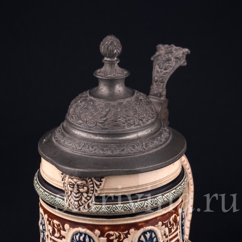 Кувшин и шесть кружек, Dumler & Breiden, Германия, кон. 19 - нач. 20 вв