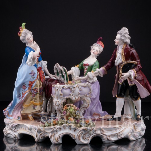 Композиция, У фортепиано, E. A. Muller, Германия, нач. 20 в