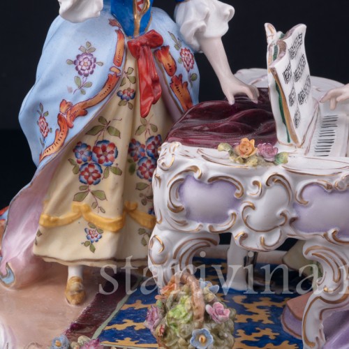 Композиция, У фортепиано, E. A. Muller, Германия, нач. 20 в