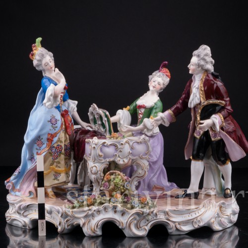 Композиция, У фортепиано, E. A. Muller, Германия, нач. 20 в