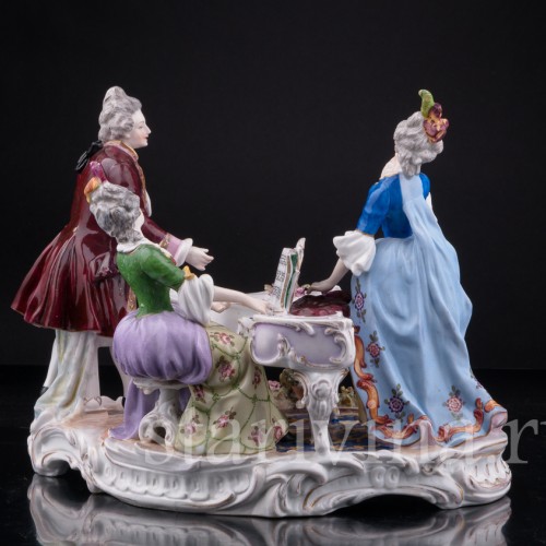 Композиция, У фортепиано, E. A. Muller, Германия, нач. 20 в