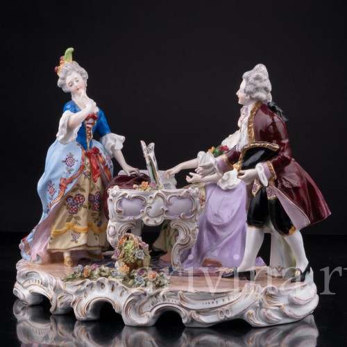 Композиция, У фортепиано, E. A. Muller, Германия, нач. 20 в