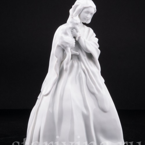 Девушка с кошкой, Volkstedt, Германия, вт. пол. 20 в