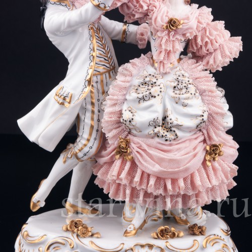 Танцующая пара, кружевная, Muller & Co, Германия, 1920-30 гг