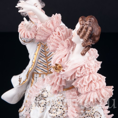 Танцующая пара, кружевная, Muller & Co, Германия, 1920-30 гг