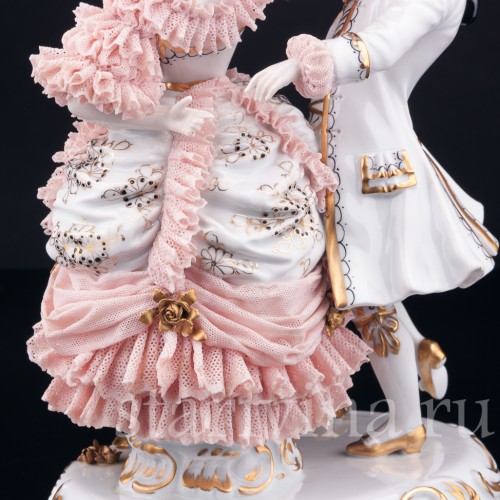 Танцующая пара, кружевная, Muller & Co, Германия, 1920-30 гг