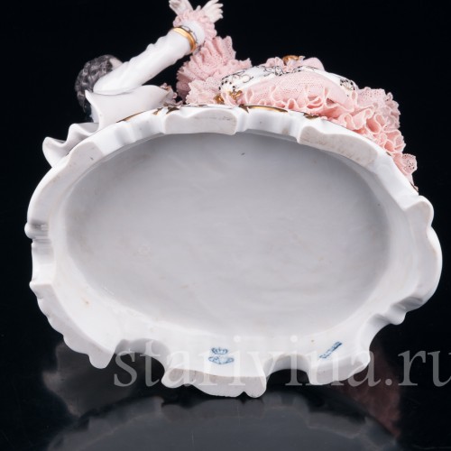 Танцующая пара, кружевная, Muller & Co, Германия, 1920-30 гг