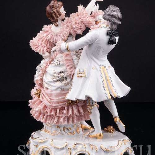 Танцующая пара, кружевная, Muller & Co, Германия, 1920-30 гг