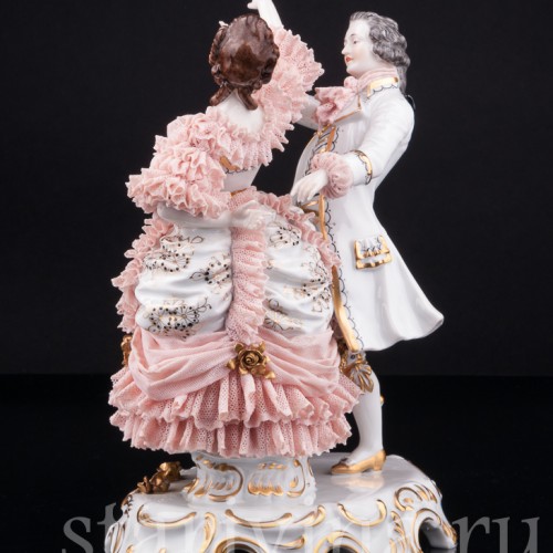 Танцующая пара, кружевная, Muller & Co, Германия, 1920-30 гг