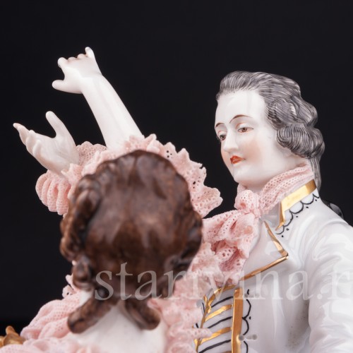 Танцующая пара, кружевная, Muller & Co, Германия, 1920-30 гг