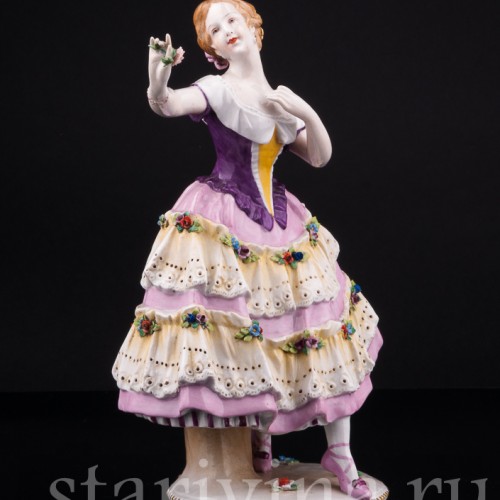 Балерина с цветком, Тюрингия, Германия, кон. 19 в
