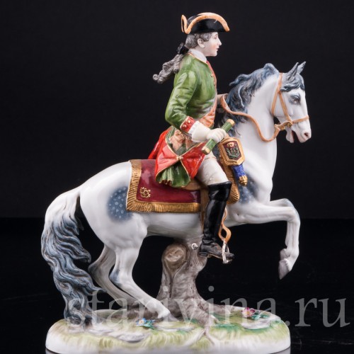 Антикварная фигурка из фарфора Всадник, Dressel, Kister & Co, Германия, кон. 19 - нач. 20 вв.