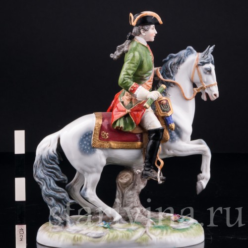 Антикварная фигурка из фарфора Всадник, Dressel, Kister & Co, Германия, кон. 19 - нач. 20 вв.