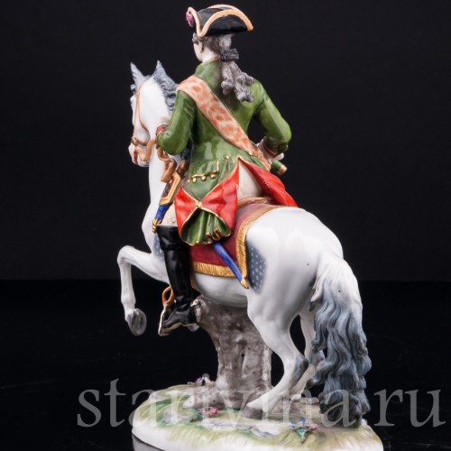 Антикварная фигурка из фарфора Всадник, Dressel, Kister & Co, Германия, кон. 19 - нач. 20 вв.