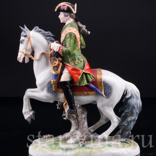 Антикварная фигурка из фарфора Всадник, Dressel, Kister & Co, Германия, кон. 19 - нач. 20 вв.