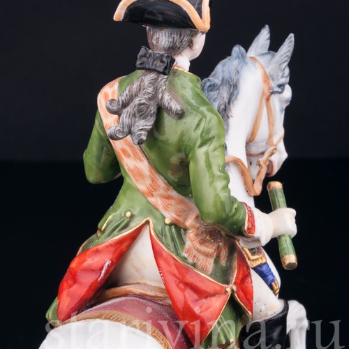 Антикварная фигурка из фарфора Всадник, Dressel, Kister & Co, Германия, кон. 19 - нач. 20 вв.