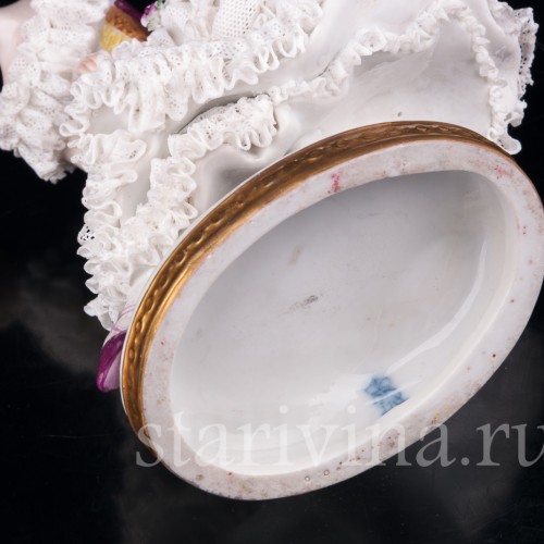 Фанни Эльслер, кружевная, Volkstedt, Германия, до 1935 г