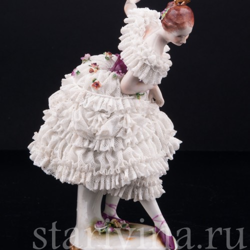 Фанни Эльслер, кружевная, Volkstedt, Германия, до 1935 г