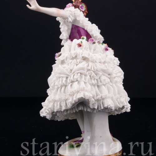 Фанни Эльслер, кружевная, Volkstedt, Германия, до 1935 г