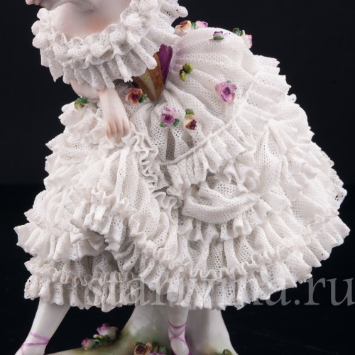 Фанни Эльслер, кружевная, Volkstedt, Германия, до 1935 г