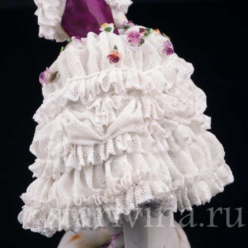 Фанни Эльслер, кружевная, Volkstedt, Германия, до 1935 г