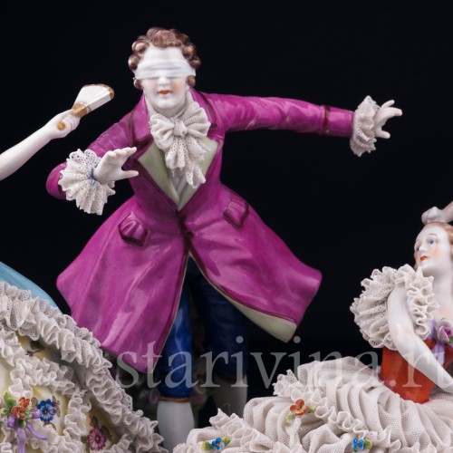 "Жмурки", кружевная, Muller & Co, Германия, нач. 20 в