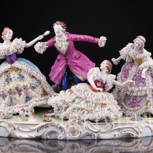 "Жмурки", кружевная, Muller & Co, Германия, нач. 20 в