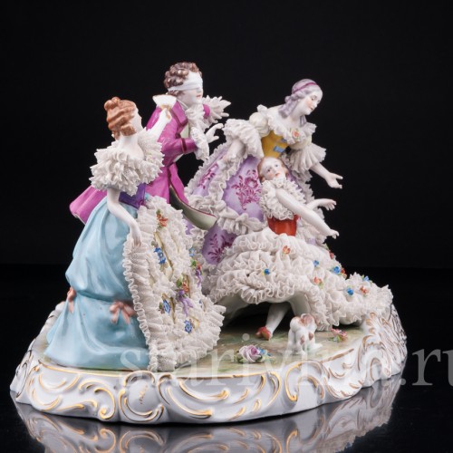 "Жмурки", кружевная, Muller & Co, Германия, нач. 20 в