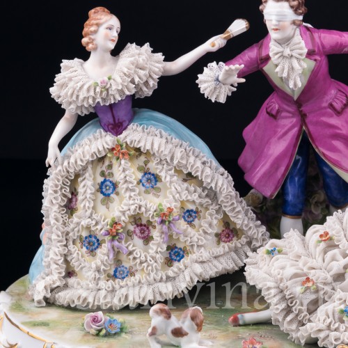 "Жмурки", кружевная, Muller & Co, Германия, нач. 20 в