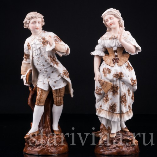Галантная пара, Richard Eckert & Co, Германия, 19 в