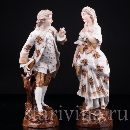 Галантная пара, Richard Eckert & Co, Германия, 19 в